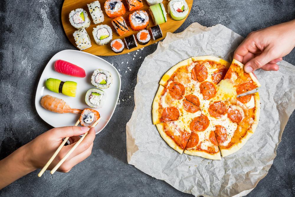 sushi and pizza near me in Hamilton